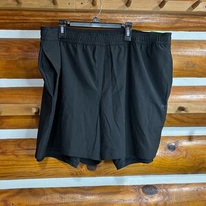 DSG Black Men's Agility 2-n-1 5" inseam Shorts XXL